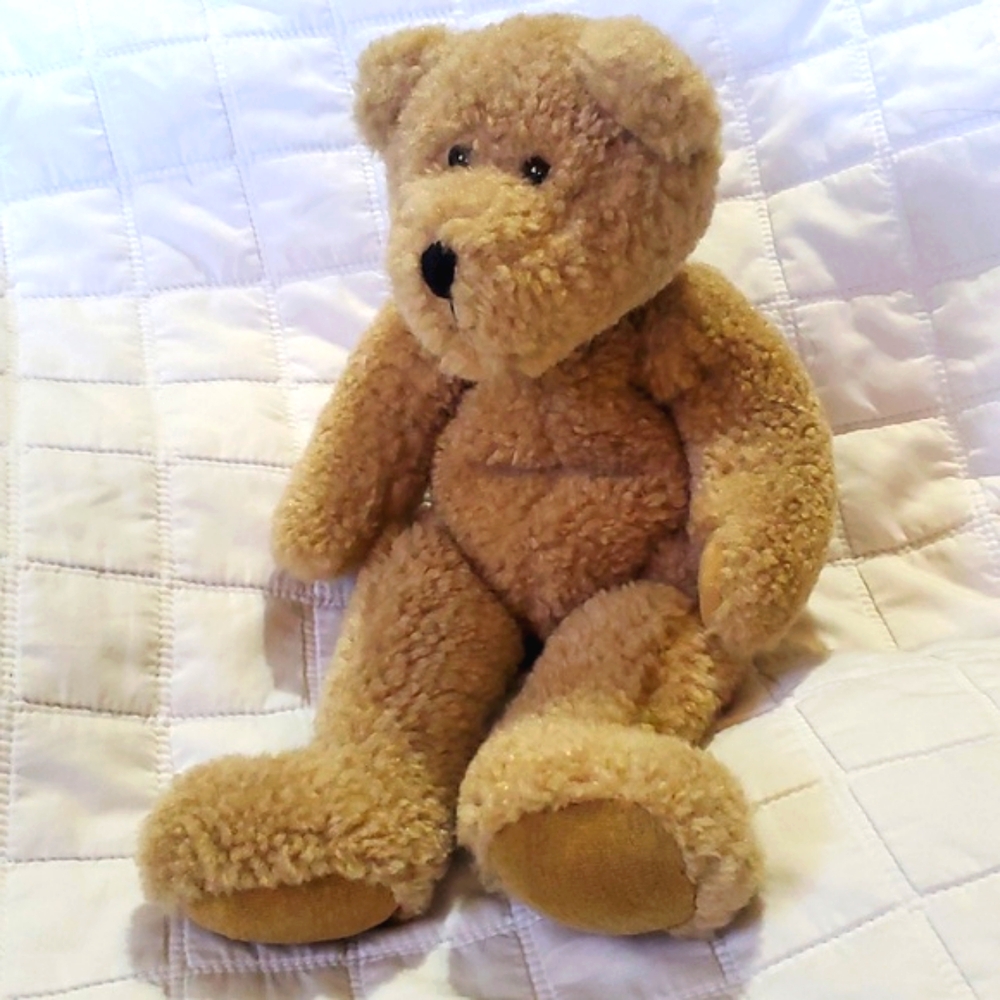 Vintage Boyds Bear 13" JB Bean Series Brown Floppy Cottagecore